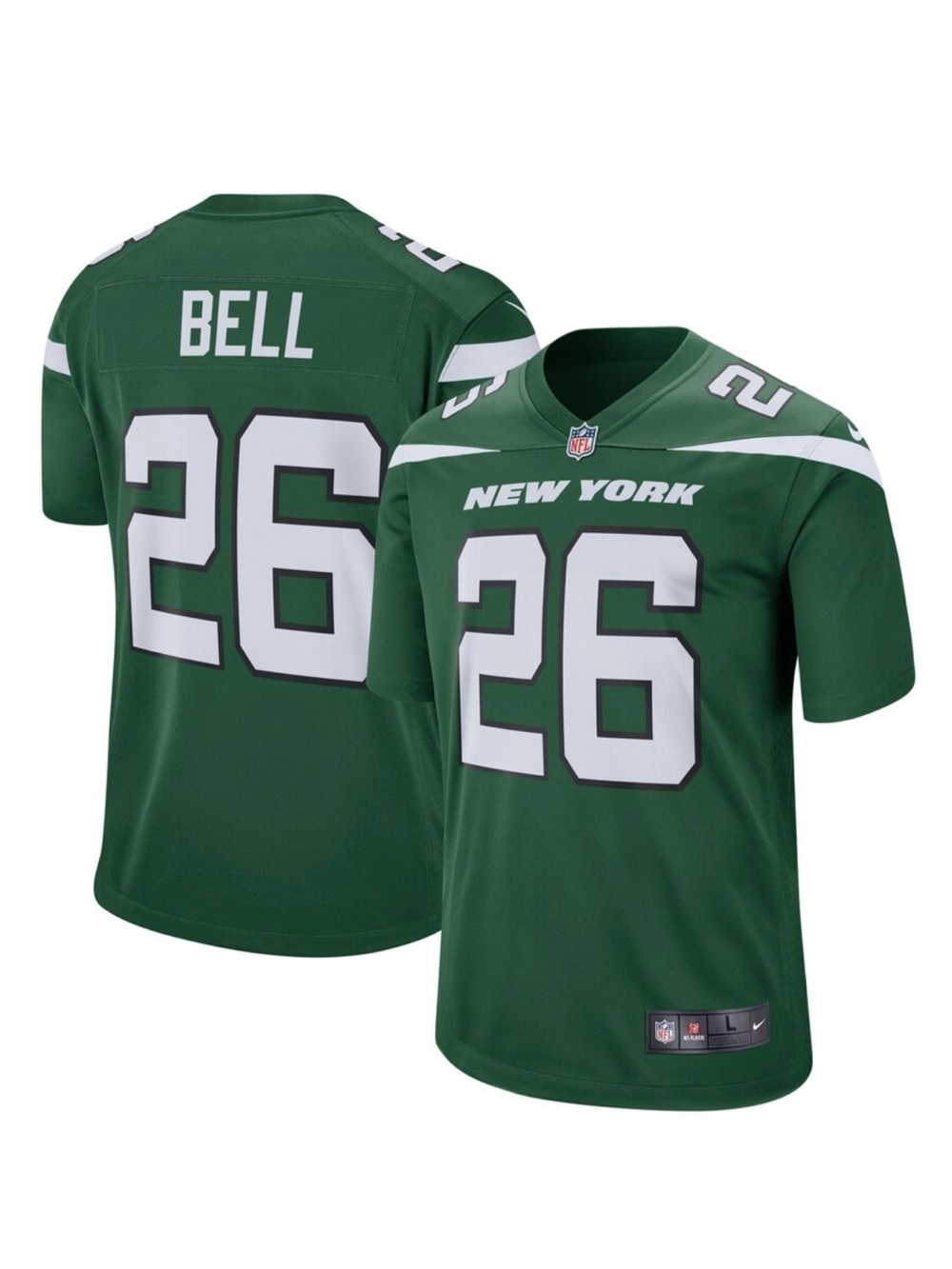 NFL Men's New York Jets Le'Veon Bell Nike  #26 Bell Green Jersey size L
